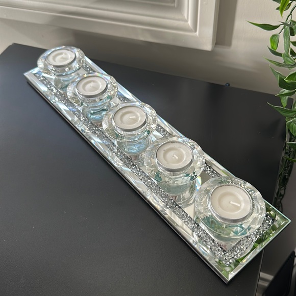 Other - Crystal Mirrored Tea Light Candle Holders